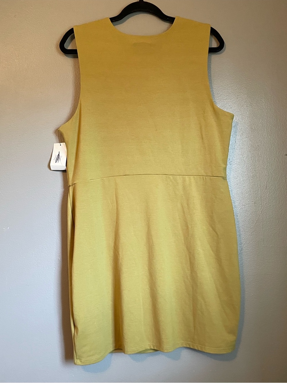 NWT Open Edit Sz XL Women’s Olive Green Pleated Sleeveless Mini Dress Ret $59! - Picture 12 of 14